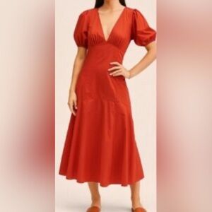 Abercrombie & Fitch Red Maxi Dress NWT